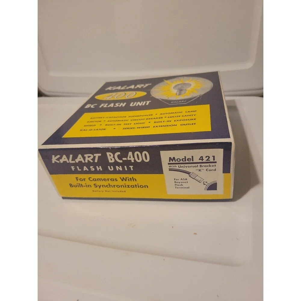 Kalart 400 BC Flash Unit- Box And Cord ONLY !!!!READ!!!!